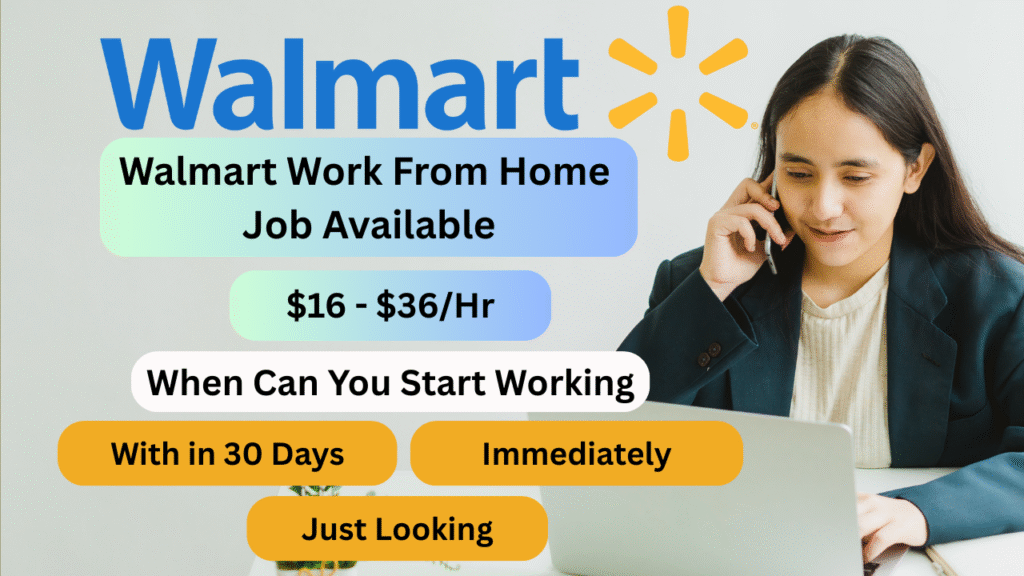 Work From Home with Walmart Real Jobs, Real Pay